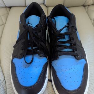 Nike Air Jordan Black and Blue Men's Sneakers